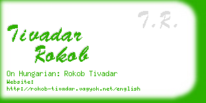 tivadar rokob business card